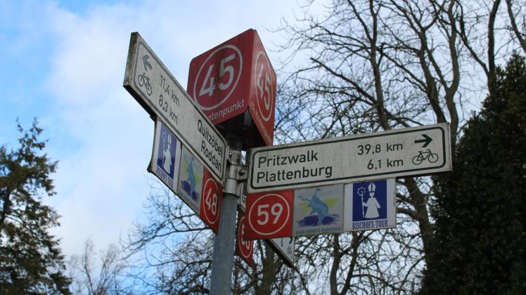 Viele Radwege führen durch Bad Wilsnack, unter anderem die „Bischofstour“ von Havelberg nach Wittstock. 