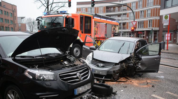 Die Unfallstelle in der Ahrensburger Innenstadt.