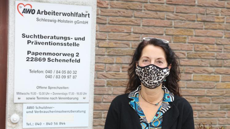 Bei Petra Danowski und ihren Mitarbeitern von der Awo-Suchtberatung in Schenefeld, Halstenbek und Rellingen suchen Betroffene seit Beginn der Corona-Pandemie in Wellen Hilfe.