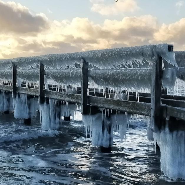 Eis, Eis und noch mehr Eis in Rettin an der Ostsee. Eis, Eis und noch mehr Eis in Rettin an der Ostsee.