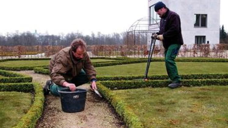 Der Barockgarten wird herausgeputzt