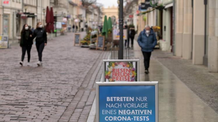 Potsdam: Brandenburg verhängt eine nächtliche Ausgangssperre über Ostern. Foto: dpa/Soeren Stache