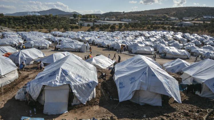 Die Flüchtlingskrise ist nicht vorbei: Auf der Insel Lesbos leben Tausende Flüchtende in Zelten.