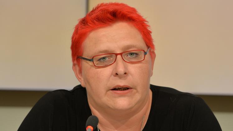 Die Landtagsabgeordnete Andrea Johlige (Linke) 