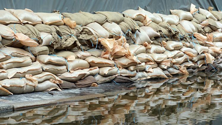 Was geschieht mit den Sandsäcken nach der Flut?