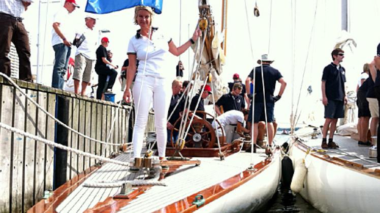 Kiels Oberbürgermeisterin Susanne Gaschke segelte erfolgreich auf der "Trivia". Foto: Wüst