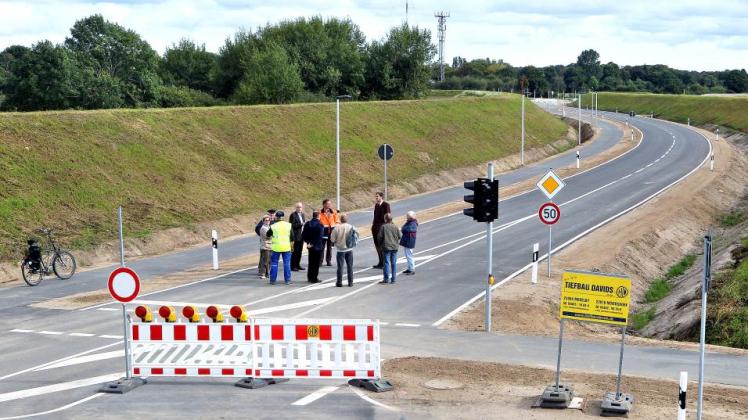 Von der Ringstraße (vorn) bis zum Tastruper Weg (hinten) reicht das gestern freigegebene 550-Meter-Stück.    