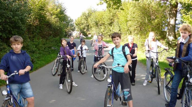 Radtouren gehörten zum bunten Programm der Schülerbegegnung dazu. 