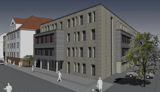 2015 wird es auf dem Gelände so aussehen - in der Mitte der grundsanierte Bau von 1920, daneben die neuen Anbauten. frank/milenz/rabenseifner 2015 wird es auf dem Gelände so aussehen - in der Mitte der grundsanierte Bau von 1920, daneben die neuen Anbauten. frank/milenz/rabenseifner