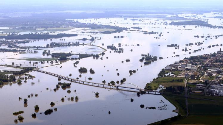 Hochwasser in Sachsen-Anhalt - Tangermünde