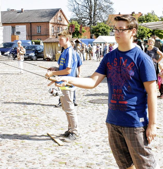 Florian (l.) und Christian beim Casting. Florian (l.) und Christian beim Casting.