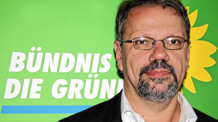 Jürgen Suhr auf dem Parteitag der Grünen im vorpommschen Züssow - Ermittlungen wegen Subventionsbetrugs