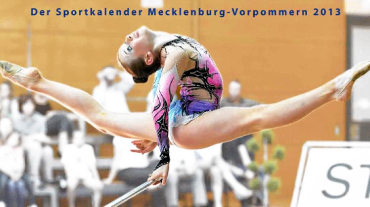 Sportgymnastin Lea Godejohann ziert das Titelbild des Kalenders. Bernhard Schwall