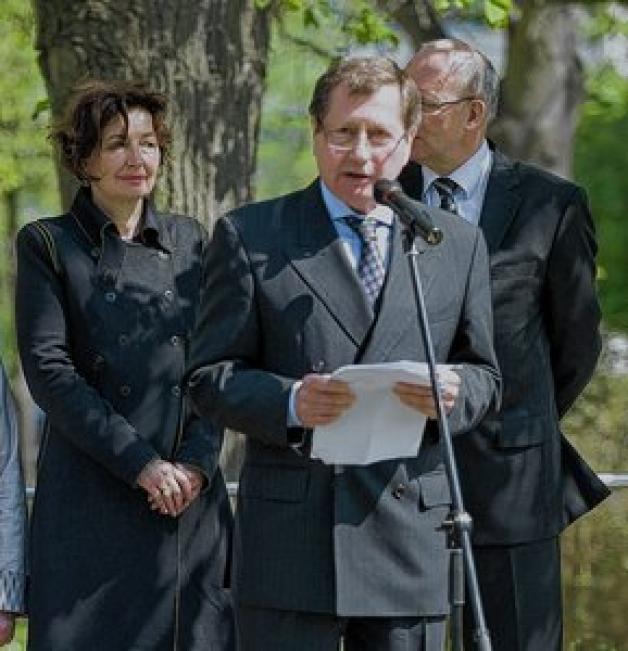 Botschafter Wladimir Michailowitsch Grinin: "Der Tod der fünf Rotarmisten war nicht umsonst."