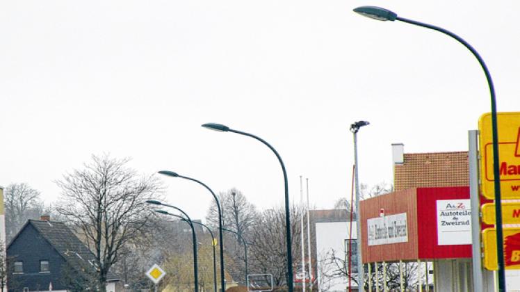 In Lübz werden vielleicht bald neun Straßenlaternen mit LED-Technik stehen. Bei geringerer Wattstärke leuchten sie genauso hell. Foto: i. baatz