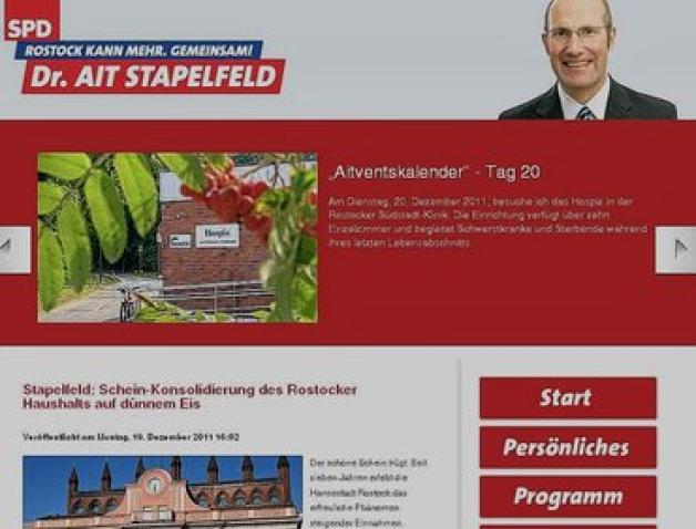 Finanzen, Fußball und "Aitventskalender": SPD-Kandidat unter www.ait-stapelfeld.de