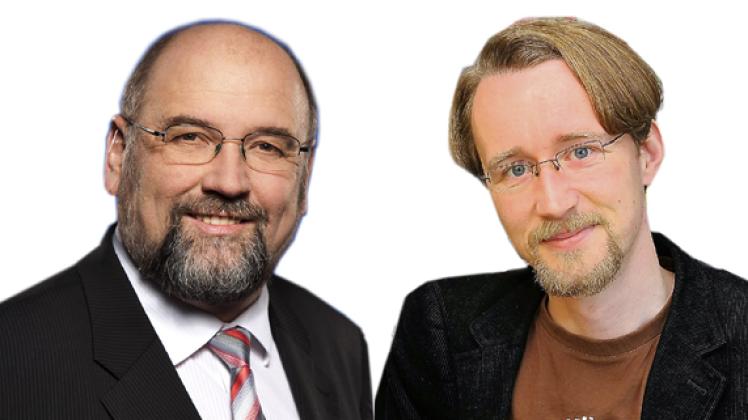 Harry Glawe (CDU) (l.) und Mathias Brodkorb (SPD). Fotos: CDU / F.Söllner