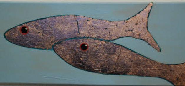 "Fische" heißt das Bild der Künsterlin Barbara Koch aus Hamburg. 