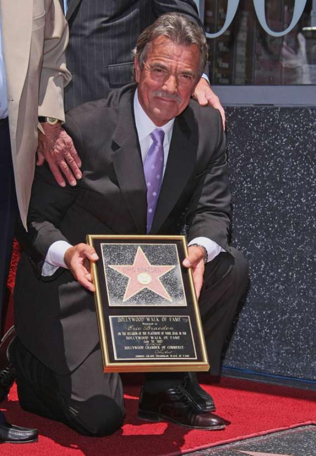 Der deutschstämmige US-TV-Star Eric Braeden bei der Verleihung seines Sterns am Hollywood Walk of Fame in Hollwood/Los Angeles, USA am 20. Juli 2007.