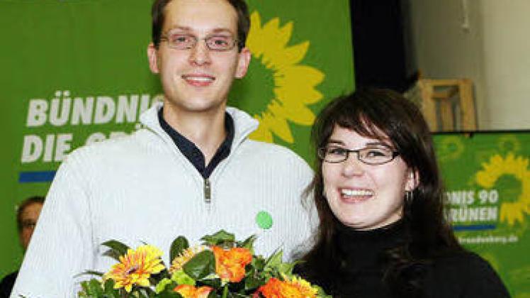 Annalena Baerbock und Benjamin Raschke wurden zu neuen Vorsitzenden der Grünen in Brandenburg gewählt.Bachmann