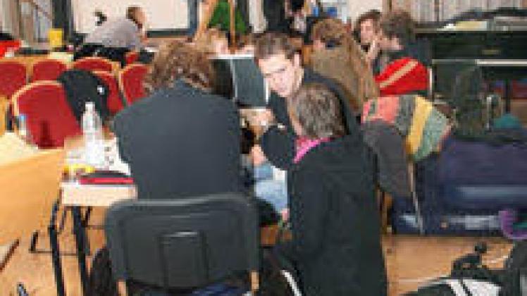 Der Audimax der Uni Potsdam bleibt besetzt.dpa (3)
