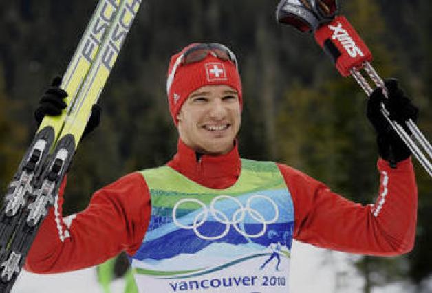 Der Schweizer Dario Cologna holte sich erst den Olympiasieg im Langlauf über 15 Kilometer der Herren, ...dpa Der Schweizer Dario Cologna holte sich erst den Olympiasieg im Langlauf über 15 Kilometer der Herren, ...dpa