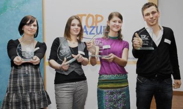 Das Rennen gemacht: Patrizia Hintz (v. l.), Lisa Brech, Vera Pauline Kerwitz und Christopher Giehle sind die besten Lehrlinge im Land.Jenny Pfeifer Das Rennen gemacht: Patrizia Hintz (v. l.), Lisa Brech, Vera Pauline Kerwitz und Christopher Giehle sind die besten Lehrlinge im Land.Jenny Pfeifer