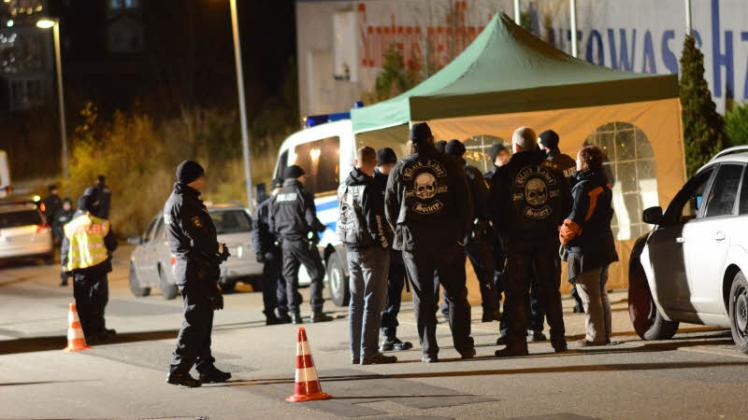 Polizeikontrolle am  Sonnabend in Gägelow  