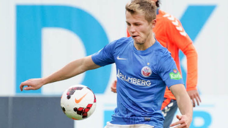 Sieggarant des FC Hansa: David Blacha erzielte bislang sechs Tore, und immer, wenn der Offensivmann traf, konnten die Rostocker die jeweilige Partie am Ende für sich entscheiden. 