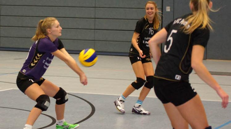 Die Libera der Parchimer Regionalligamannschaft Eva Gau ist in der Annahme und Abwehr fast immer eine sichere Bank. 