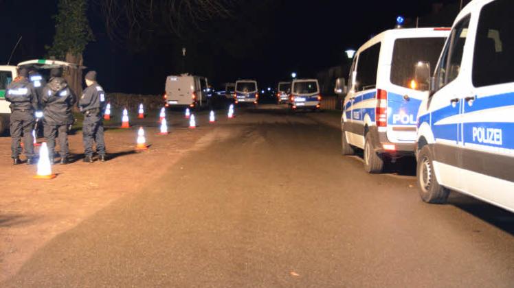 Präsenz zeigte die Polizei auch am Sonnabend in Pokrent.  