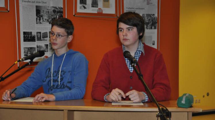 Philipp Huss und Kristof Bockholdt debattieren auf gutem Niveau und mit viel Fachkenntnis.  Fotos: Sabrina panknin 