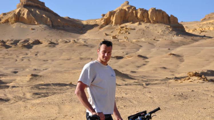 Einer seiner Lieblingsorte: Georg Limbach war 2010 mit einem Kumpel am Rand der Sahara in Ägypten. 
