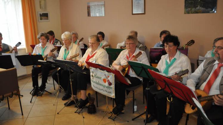Derzeit spielen 16 Musiker in der Plauer Mandolinengruppe. 