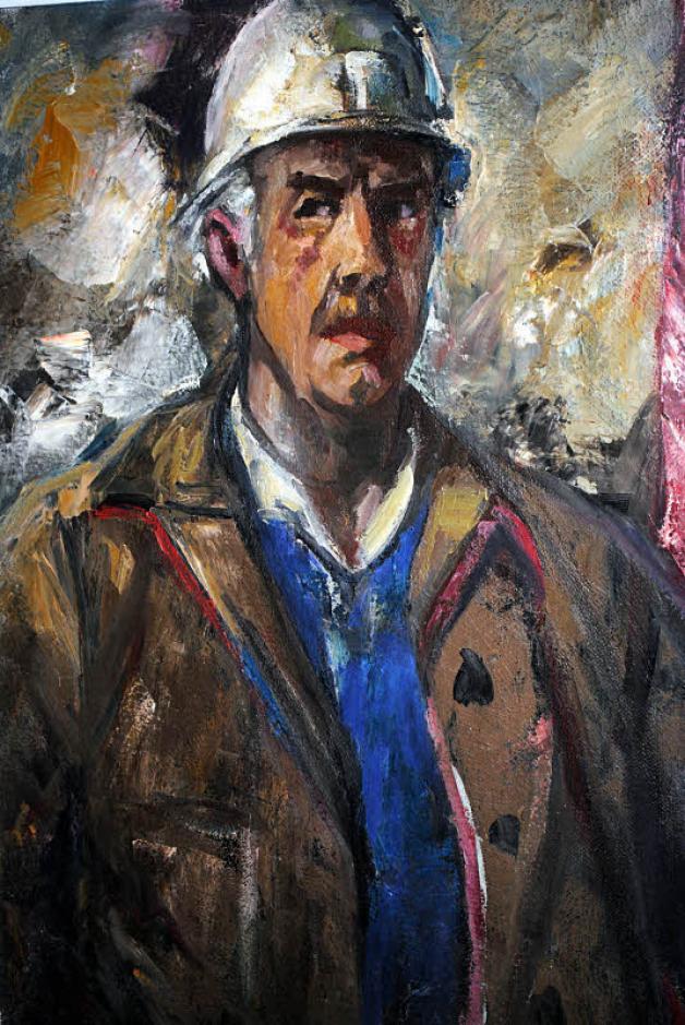 Porträt eines Werftarbeiters, 1965. Porträt eines Werftarbeiters, 1965.