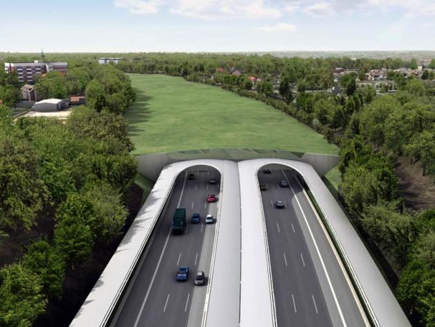 Der Tunnel vor dem Elbtunnel: Hamburg will die Autobahn 7 in den Stadtteilen Schnelsen, Stellingen und Bahrenfeld mit Lärmdeckeln versehen.