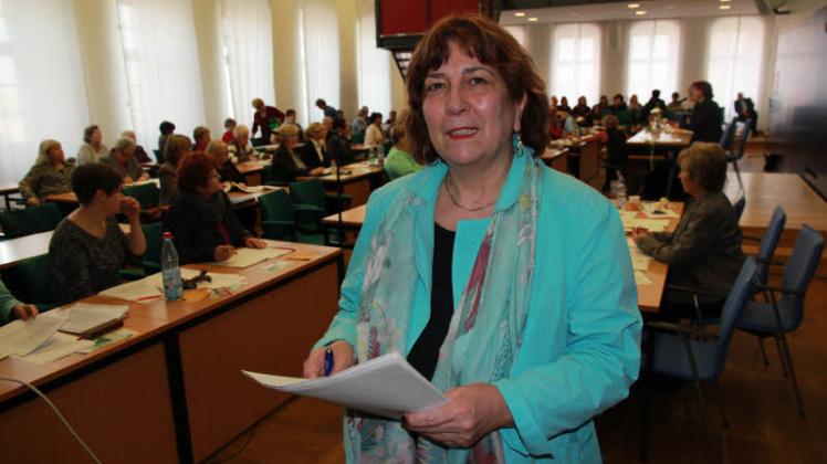 Initiatorin der ersten Frauenbürgerschaftssitzung ist Rostocks Gleichstellungsbeauftragte Brigitte Thielk.  