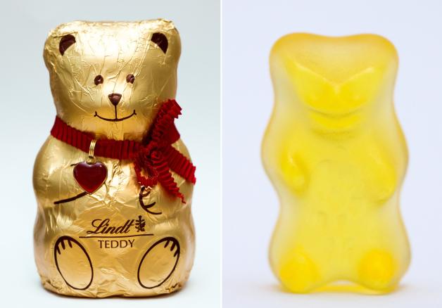 Süß, gold – und ein bitterer Zankapfel zwischen Lindt und Haribo: Die Goldbären beschäftigen die Gerichte schon seit Jahren.