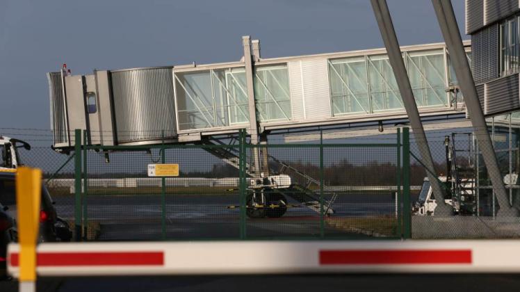 Terminal des Flughafens Rostock-Laage: Seit Jahren fliegen viel zu wenige Passagiere ab. 