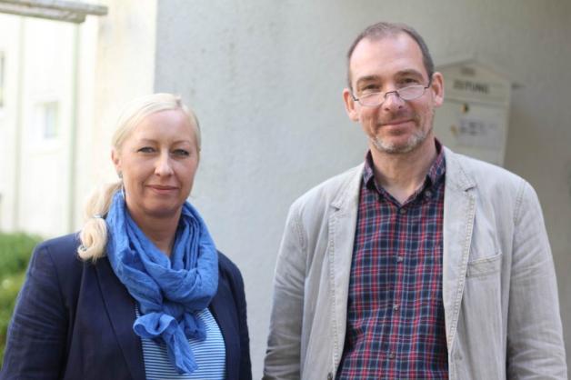 Anja Wimbert und Hartwig Vogt von der Rostocker Stadtmission