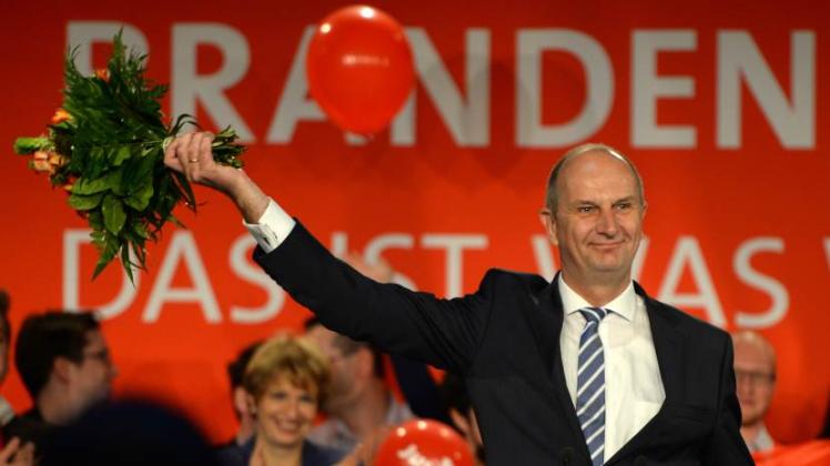 Woidke wirkte fast etwas verlegen.   