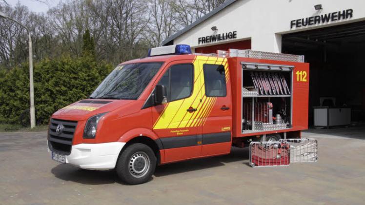 Dieses Tragkraftspritzenfahrzeug ist in Breese stationiert und soll in ähnlicher Ausführung künftig auch die Einsatzfähigkeit der Feuerwehr Bentwisch sicherstellen.  