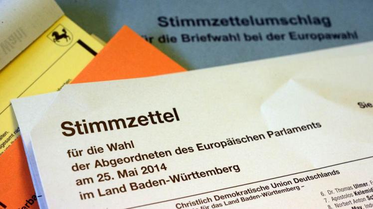 Briefwahlunterlagen liegen in den Ämtern bereit.  