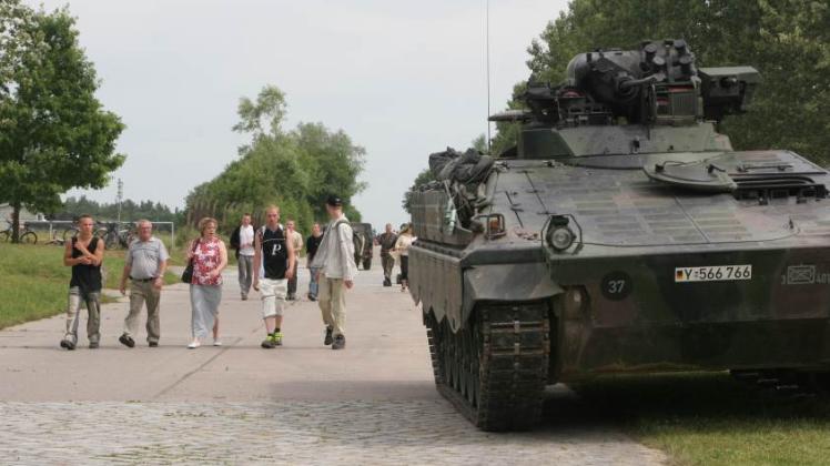 Nach Jahren der Pause gibt es am 23. Mai wieder einen Tag der offenen Tür im Bataillon, hoch in der Gunst der Besucher dürften die angebotenen Fahrten mit dem Schützenpanzer Marder stehen