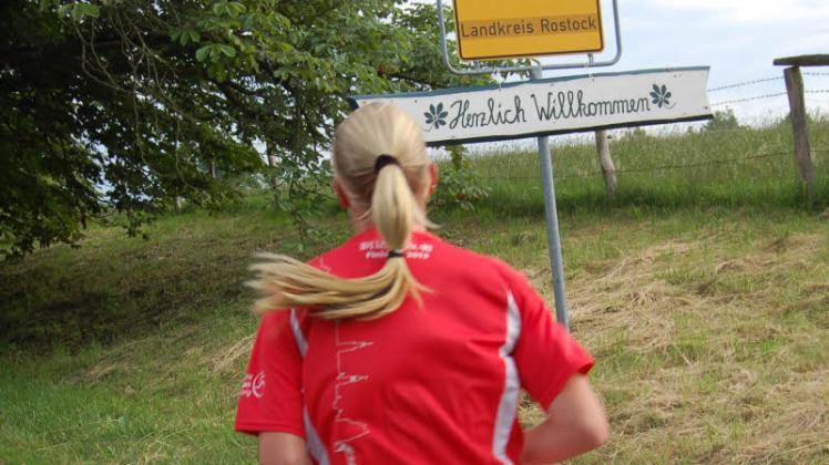 Willkommensgruß auch für Läufer  