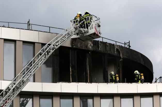 Brand auf AIDA-Baustelle in Rostock