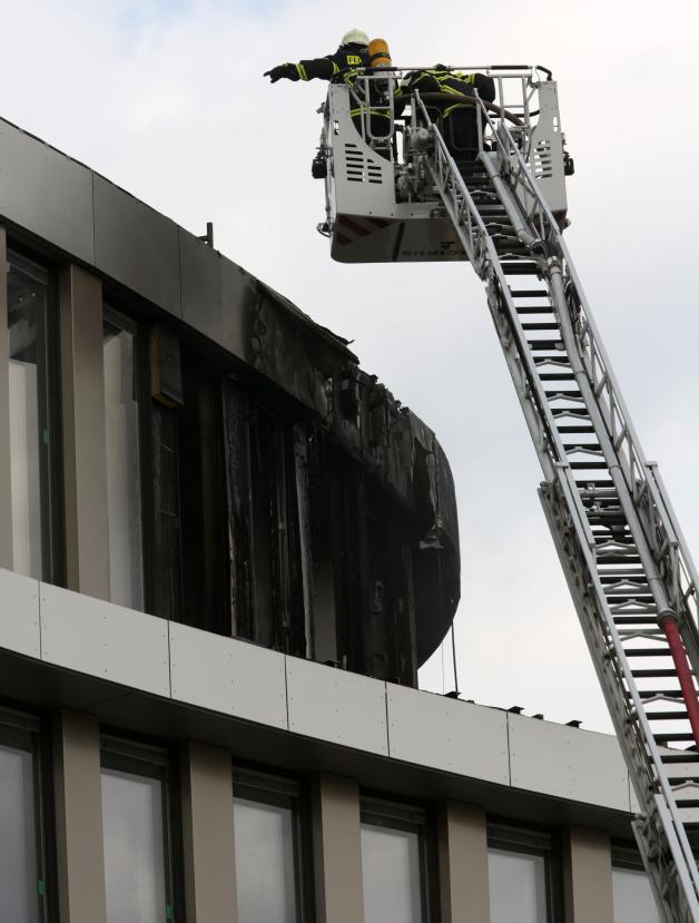 Brand auf AIDA-Baustelle in Rostock