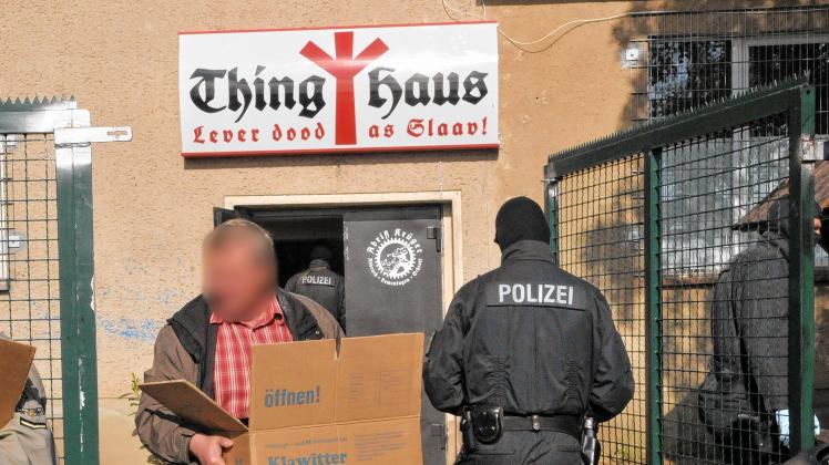 Bereits im  Jahr 2010 geriet das Thinghaus ins Visier der Polizei. 