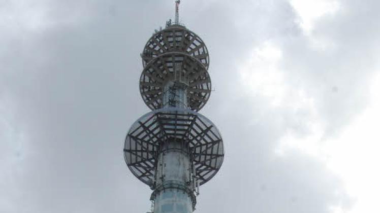 Der Telekom-Tower in der Westerländer Stephanstraße 