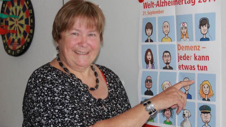 Sie Kümmert sich seit Jahren um alzheimerkranke Menschen: Rita Gehrts (71).  